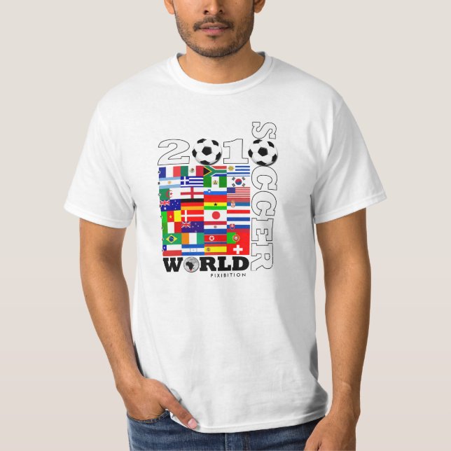 World Cup 2010 T-Shirt Soccer Flags Group (Front)