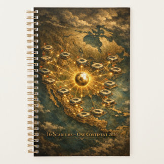 World Cup 2026 Stadium Night Soccer USA MX CA Planner