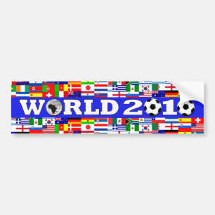 World Cup Flags Bumper Sticker