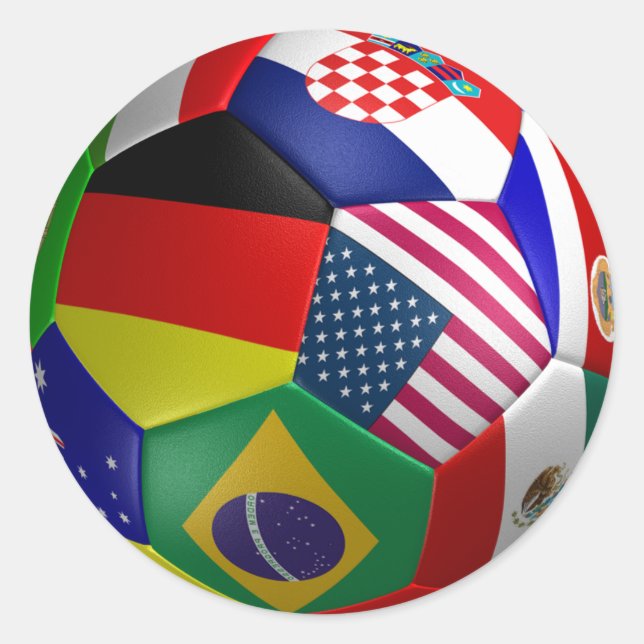 World Cup Futbol Soccer Ball Sticker (Front)