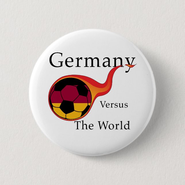 World Cup - Germany vs. The World 6 Cm Round Badge (Front)