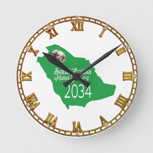 World Cup in Riyadh Round Clock (Front)