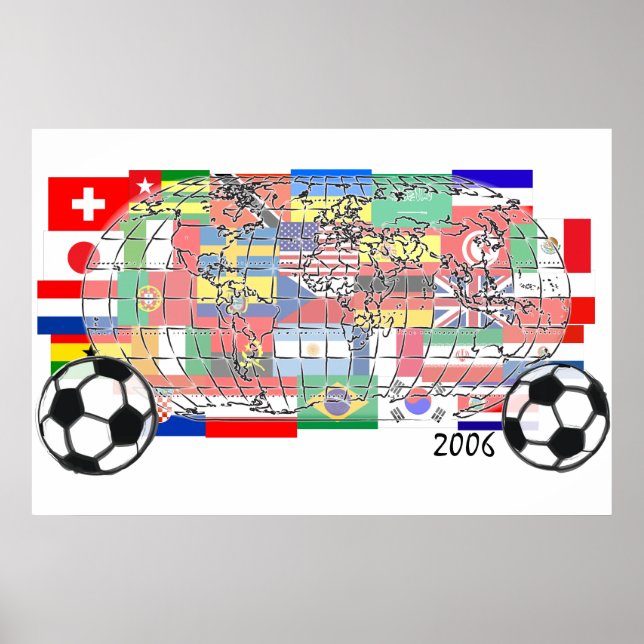 World Cup Soccer Globe Poster (Front)