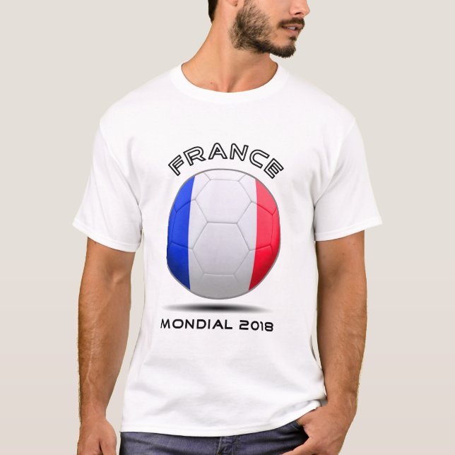 World Cup ,t- shirt for fans of the French team (Front)