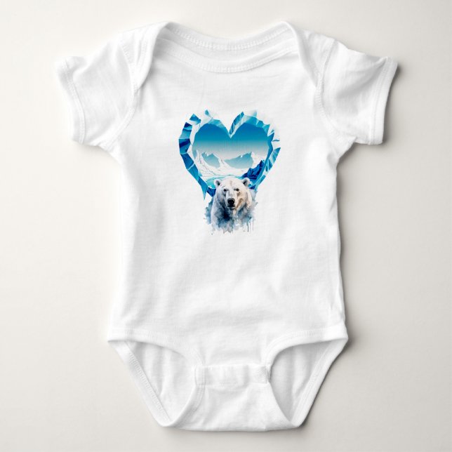 World Day for Glaciers  Baby Bodysuit (Front)