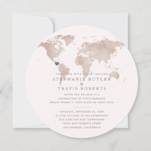 World Destination Elopement Reception Announcement
