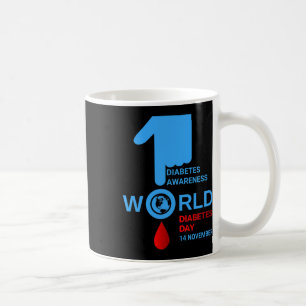 World Diabetes Day 2023 Type 1 Type 2 Diabetes Awa Coffee Mug