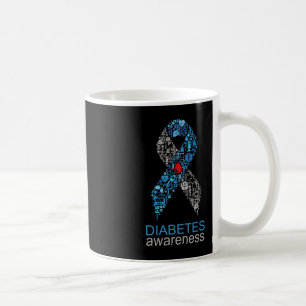 World Diabetes Day Diabetes Awareness Ribbon Coffee Mug