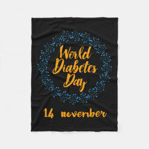 World Diabetes Day  Fleece Blanket