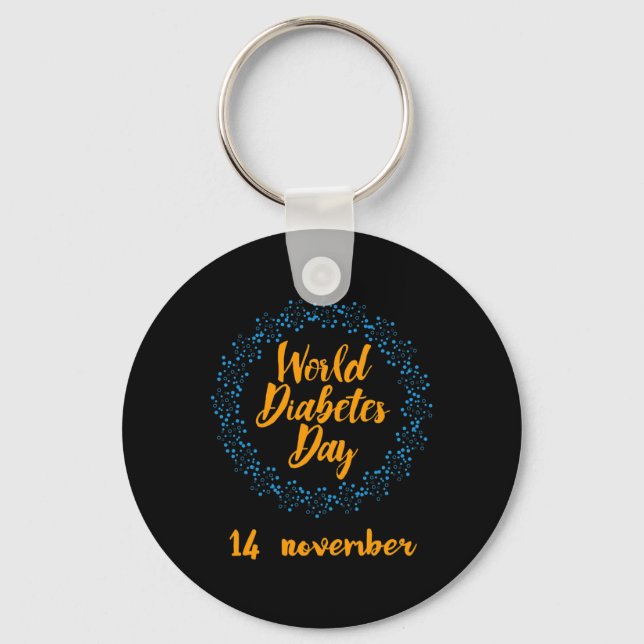 World Diabetes Day  Key Ring (Front)