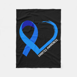 World Diabetes Day Type 1 Type 2 Diabetes Awarenes Fleece Blanket