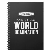 World Domination Checklist | Funny Custom Name