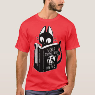 World Domination For Cats Japanese by Tobe Fonsec T-Shirt