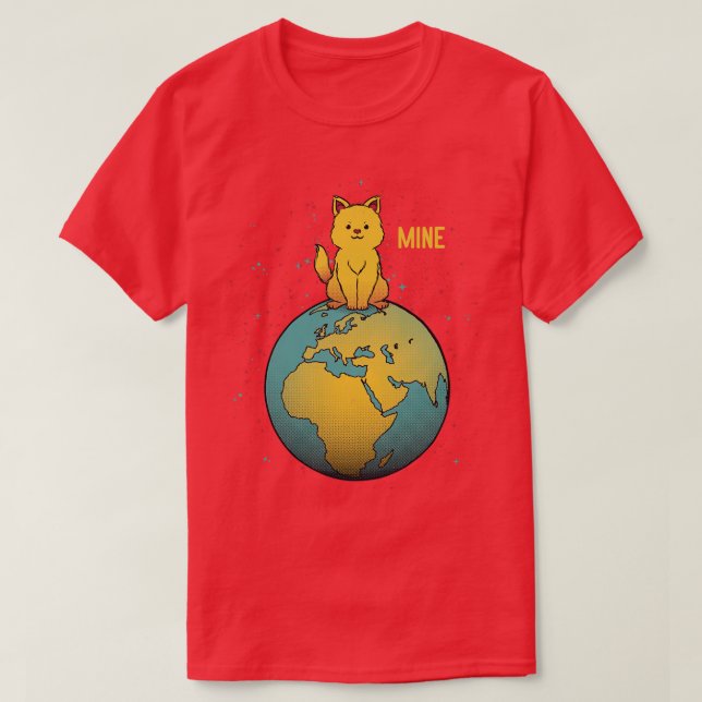 World Domination Planet Earth Mine by Tobe Fonseca T-Shirt (Design Front)