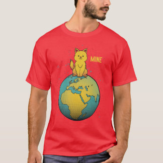 World Domination Planet Earth Mine by Tobe Fonseca T-Shirt