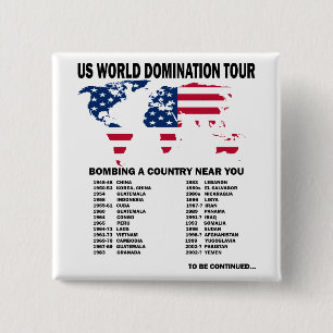 World Domination Tour 15 Cm Square Badge