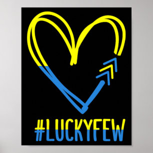 World Down Syndrome Awareness Day 3 Arrows Lucky F Poster