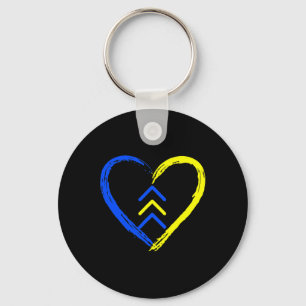 World Down Syndrome Awareness Day Love 3 Arrows Key Ring