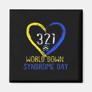World Down Syndrome Awareness Day Love 3 Magnet
