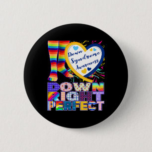 World Down Syndrome Awareness Day Rock Your Socks 6 Cm Round Badge