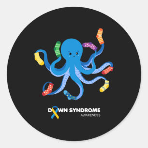 World Down Syndrome Awareness Day Rock Your Socks Classic Round Sticker