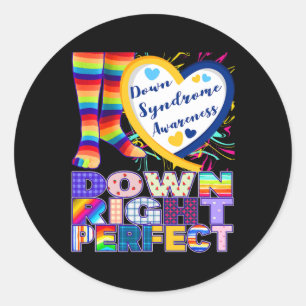 World Down Syndrome Awareness Day Rock Your Socks Classic Round Sticker