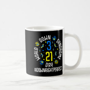 World down syndrome awareness support men women coffee mug