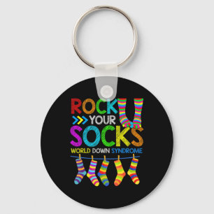 World Down Syndrome Day 2023 Boys Girls Kids Rock  Key Ring
