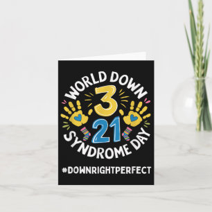 World Down Syndrome Day 321 Awareness Support Men Card