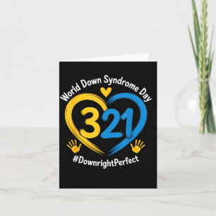 World Down Syndrome Day 321 Awareness Support Men Card