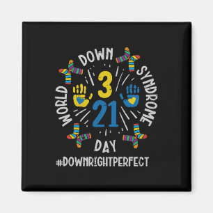 World Down Syndrome Day 321 Awareness Support Men Magnet