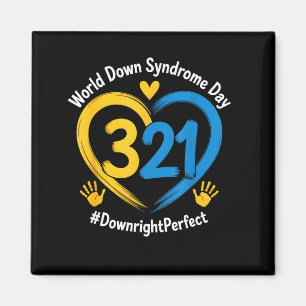 World Down Syndrome Day 321 Awareness Support Men Magnet