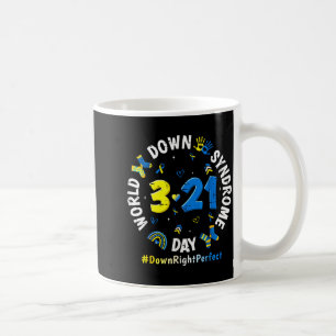 World Down Syndrome Day 3 21 Awareness Rainbow Coffee Mug