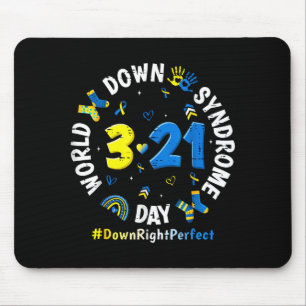 World Down Syndrome Day 3 21 Awareness Rainbow Mouse Pad