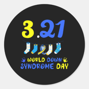 World Down Syndrome Day Awareness  Classic Round Sticker