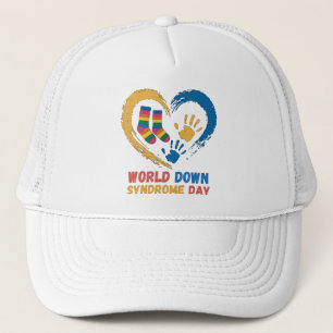 World Down Syndrome Day Awareness family Support  Trucker Hat