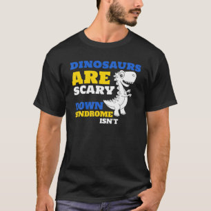 World Down Syndrome Day Awareness Kids Dinosaurs R T-Shirt