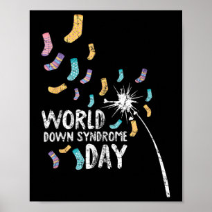 World Down Syndrome Day Awareness Mum Dad Toddler Poster