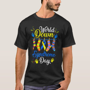World Down Syndrome Day Awareness Socks 21 March 1 T-Shirt