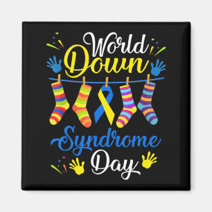 World Down Syndrome Day Awareness Socks  21 March  Magnet