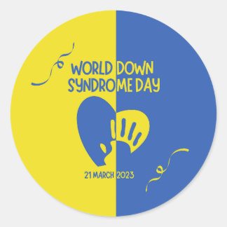 World Down Syndrome Day Classic Round Sticker