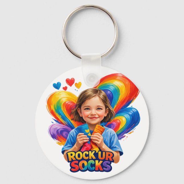 World Down Syndrome Day Key Ring (Front)