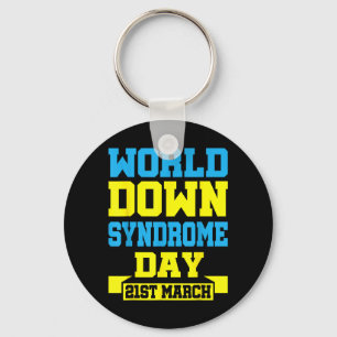 World Down Syndrome Day March 21st Key Ring