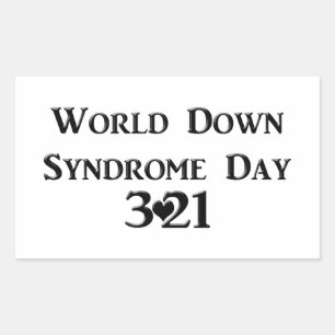 World Down Syndrome Day Rectangular Sticker
