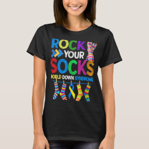 World Down Syndrome Day Rock Your Socks Awareness T-Shirt