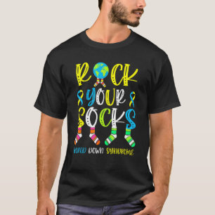 World Down Syndrome Day Rock Your Socks Awareness T-Shirt