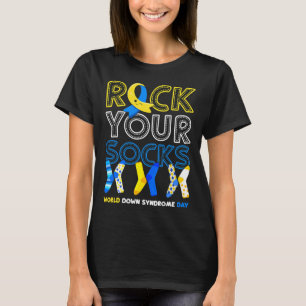 World Down Syndrome Day Rock Your Socks Awareness T-Shirt