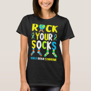 World Down Syndrome Day Rock Your Socks Awareness T-Shirt