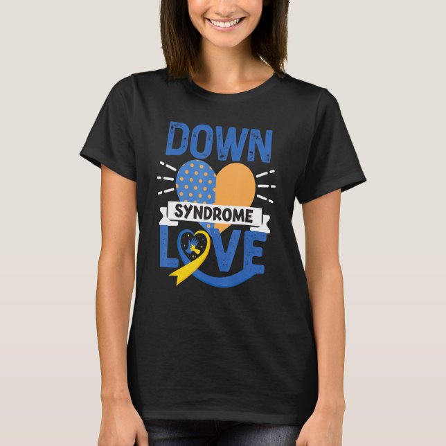 World Down Syndrome Day Rock Your Socks Awareness  T-Shirt (Front)