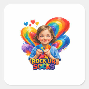 World Down Syndrome Day Square Sticker